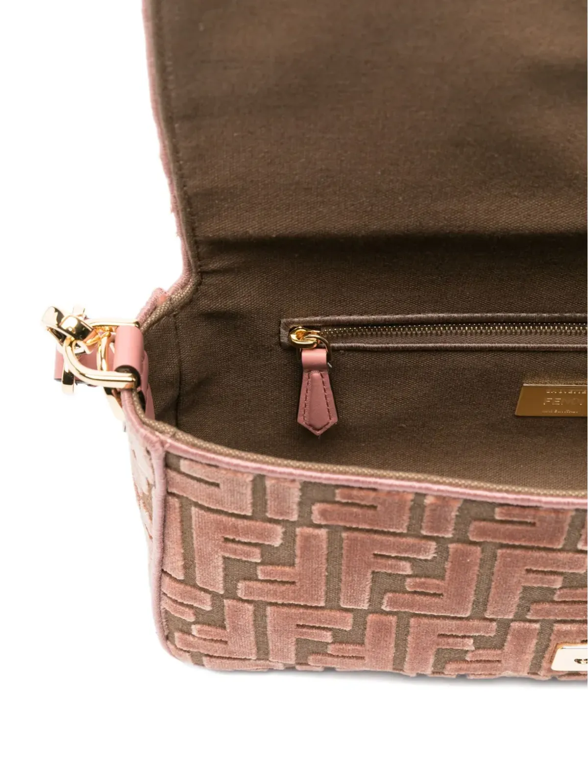 FENDI ミディアム バゲット FFパターン ショルダーバッグ - ブラウン - 画像5