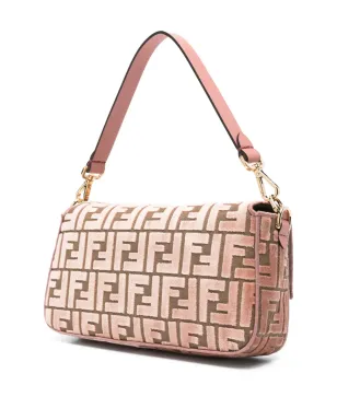 FENDI ミディアム バゲット FFパターン ショルダーバッグ - ブラウン - サムネイル3