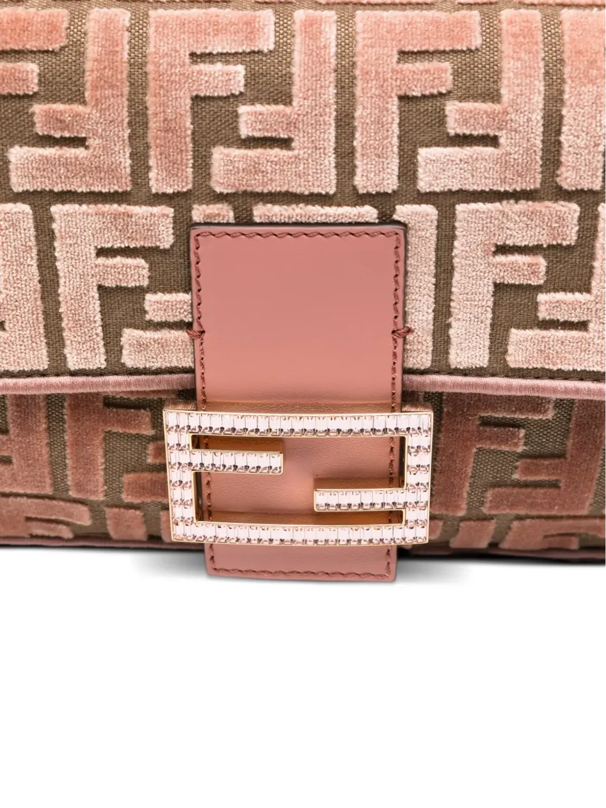 FENDI ミディアム バゲット FFパターン ショルダーバッグ - ブラウン - 画像4