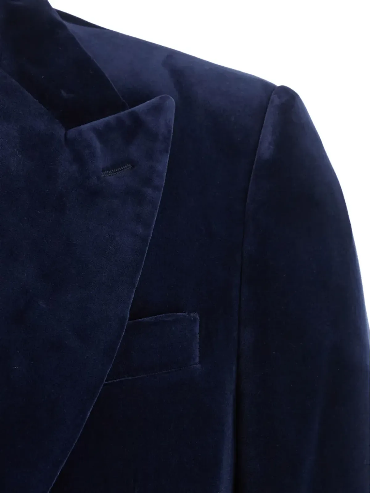Lardini ベルベット シングルボタン ブレザー - 画像3