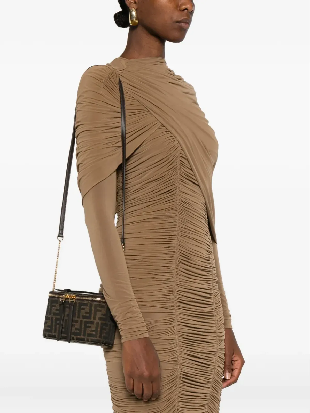 FENDI Vanity FF-pattern トップハンドル ミニバッグ - 画像2