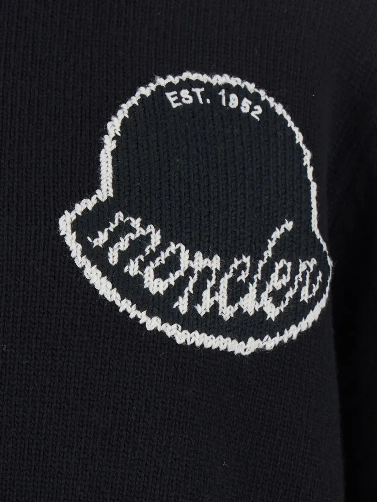 Moncler ロゴパッチ クルーネック セーター - 画像3
