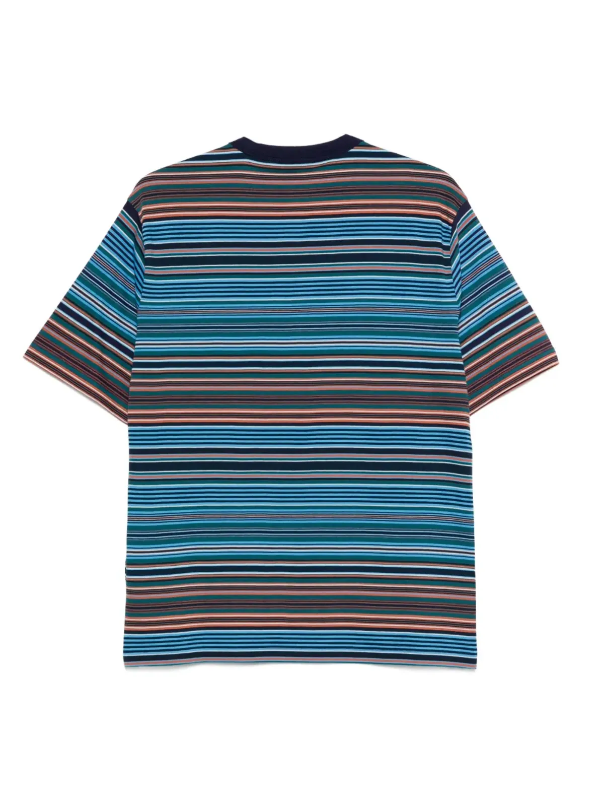 PS Paul Smith マルチストライプ コットン Tシャツ（コバルトブルー） - 画像2
