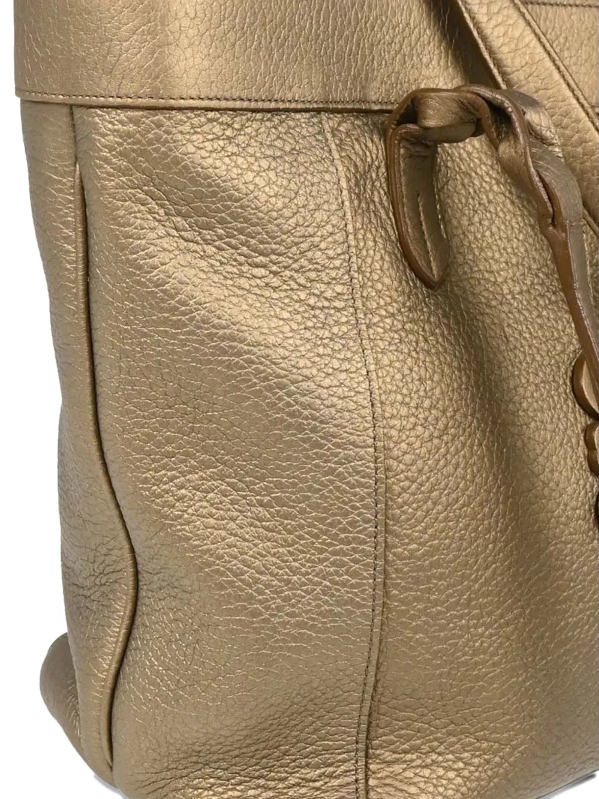 Loewe ビンテージ 2010年代 レザー トートバッグ ゴールド - 画像5