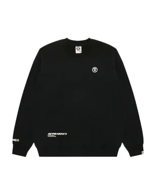 AAPE BY *A BATHING APE® Ape Headパッチ クルーネック スウェットシャツ - ブラック - サムネイル1