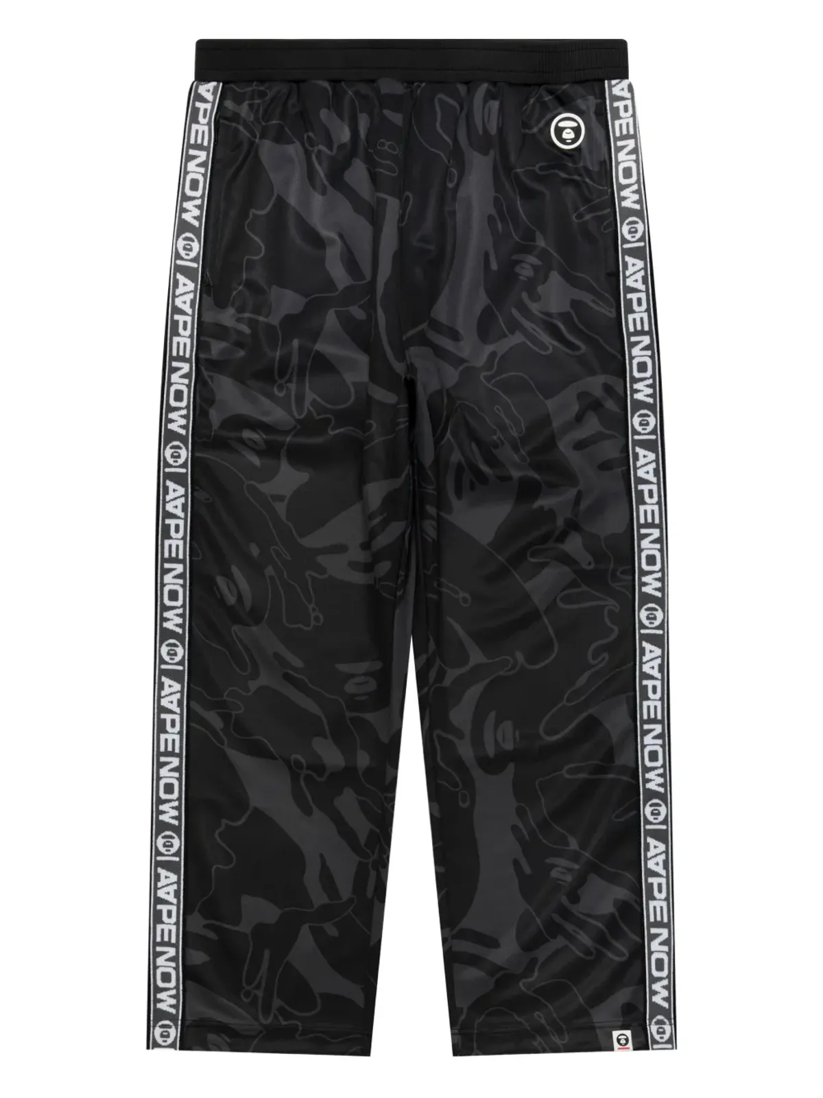 AAPE BY *A BATHING APE® Ape Head camouflage track pants - Black - 画像1