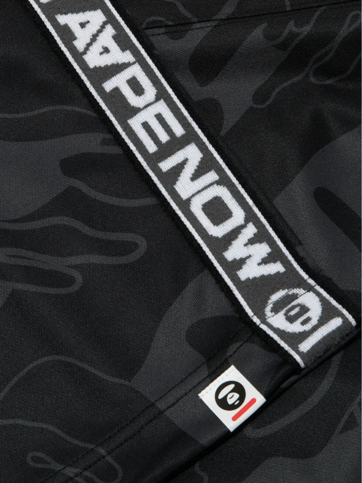 AAPE BY *A BATHING APE® Ape Head camouflage track pants - Black - 画像3