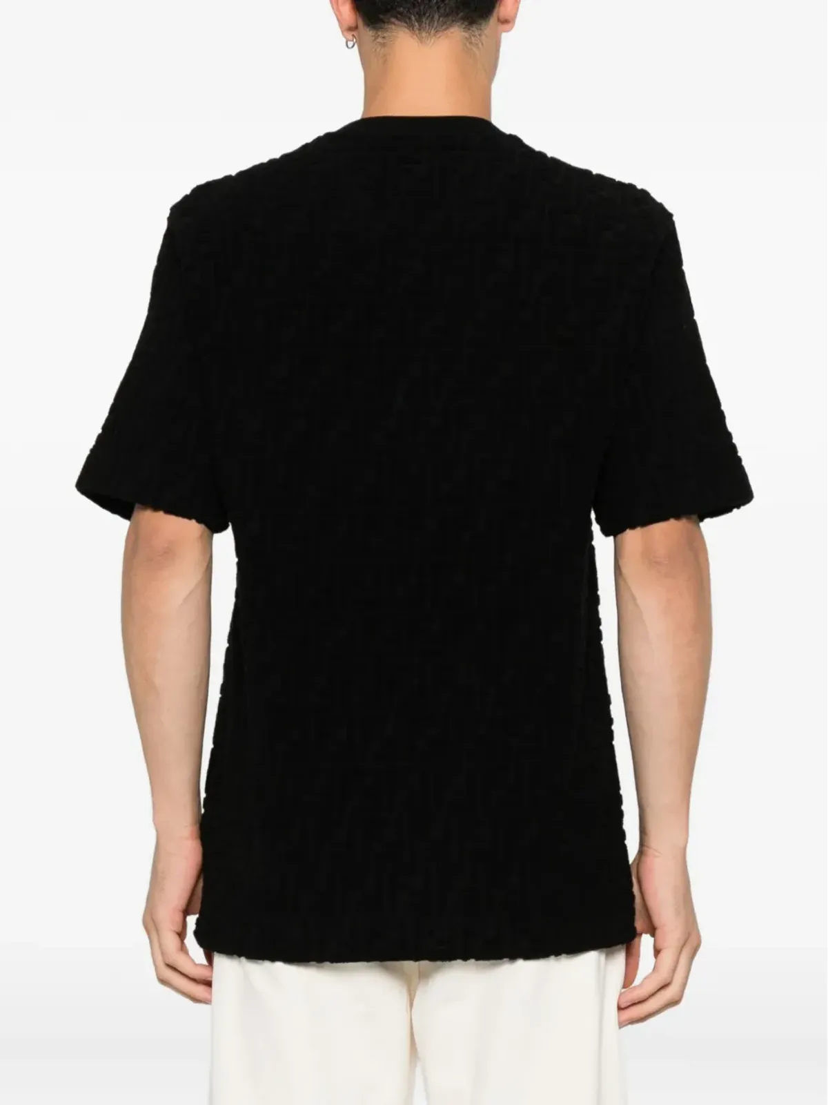 FENDI テクスチャード クルーネック Tシャツ - 画像3