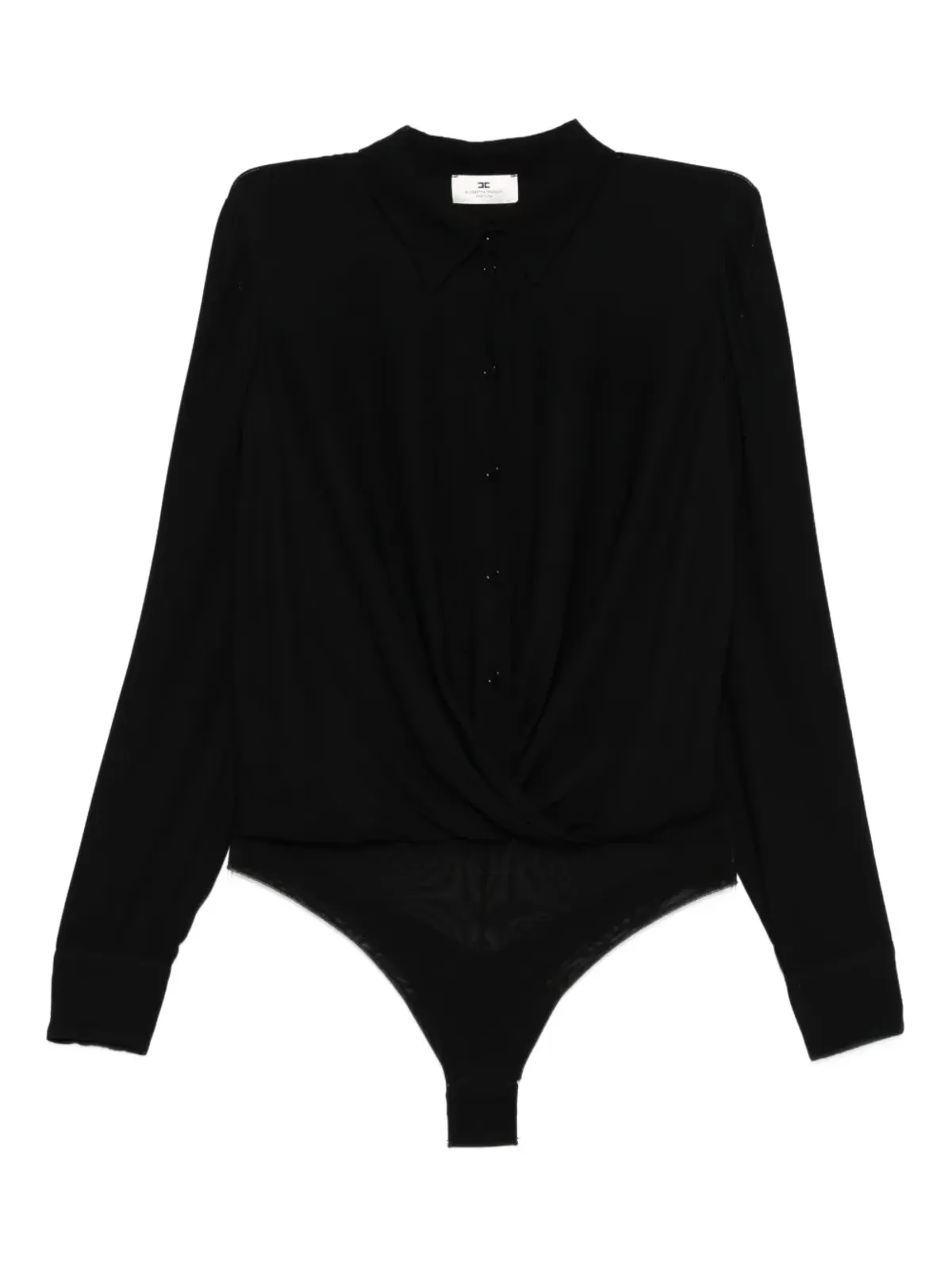 Elisabetta Franchi ツイストフロントボタン ボディスーツ - 画像1