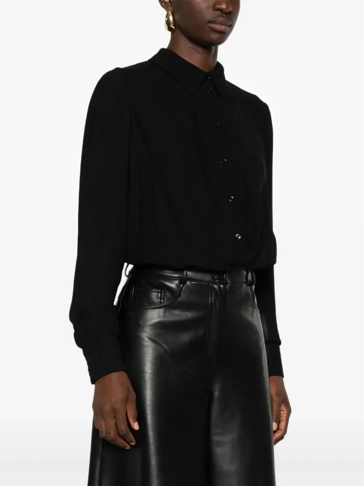 Elisabetta Franchi ツイストフロントボタン ボディスーツ - 画像3