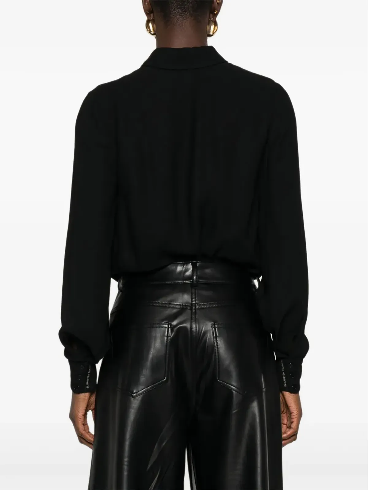 Elisabetta Franchi ツイストフロントボタン ボディスーツ - 画像4