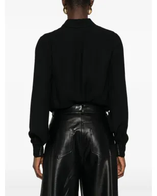 Elisabetta Franchi ツイストフロントボタン ボディスーツ - サムネイル4
