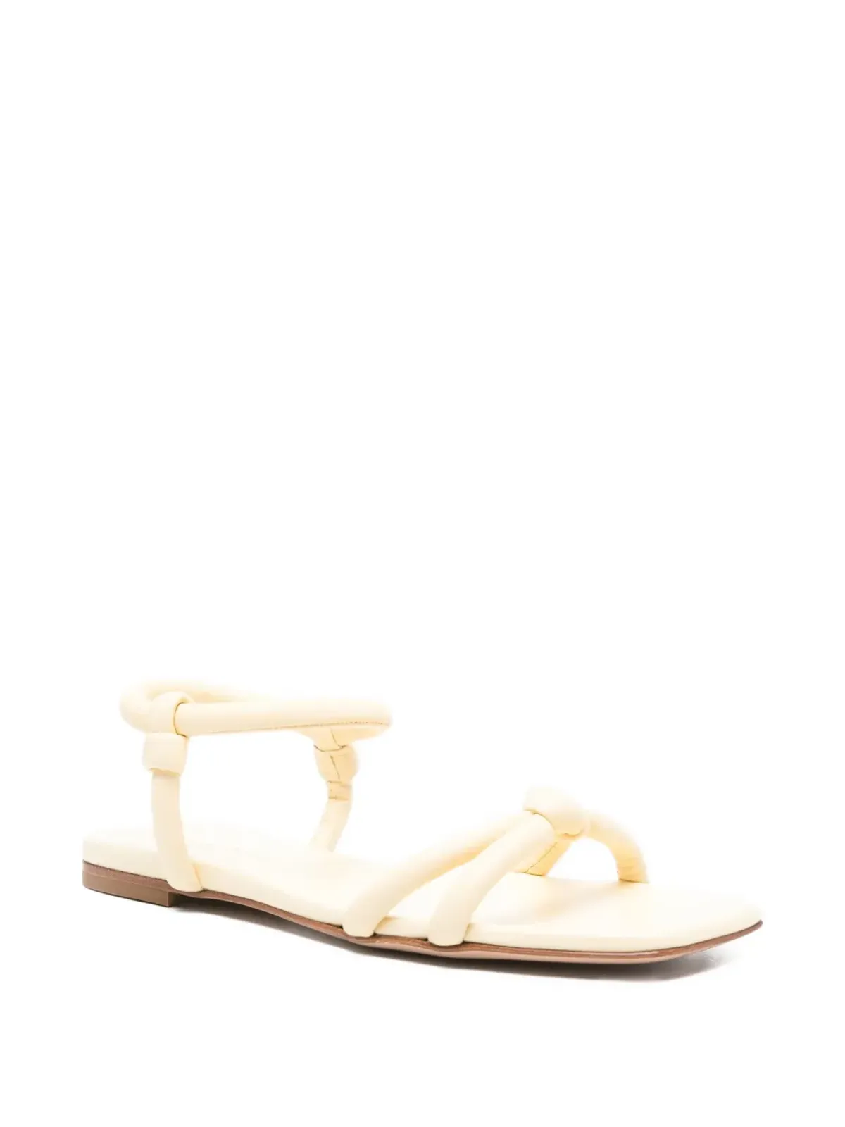 Gianvito Rossi ノット入りアンクルストラップサンダル - 画像2