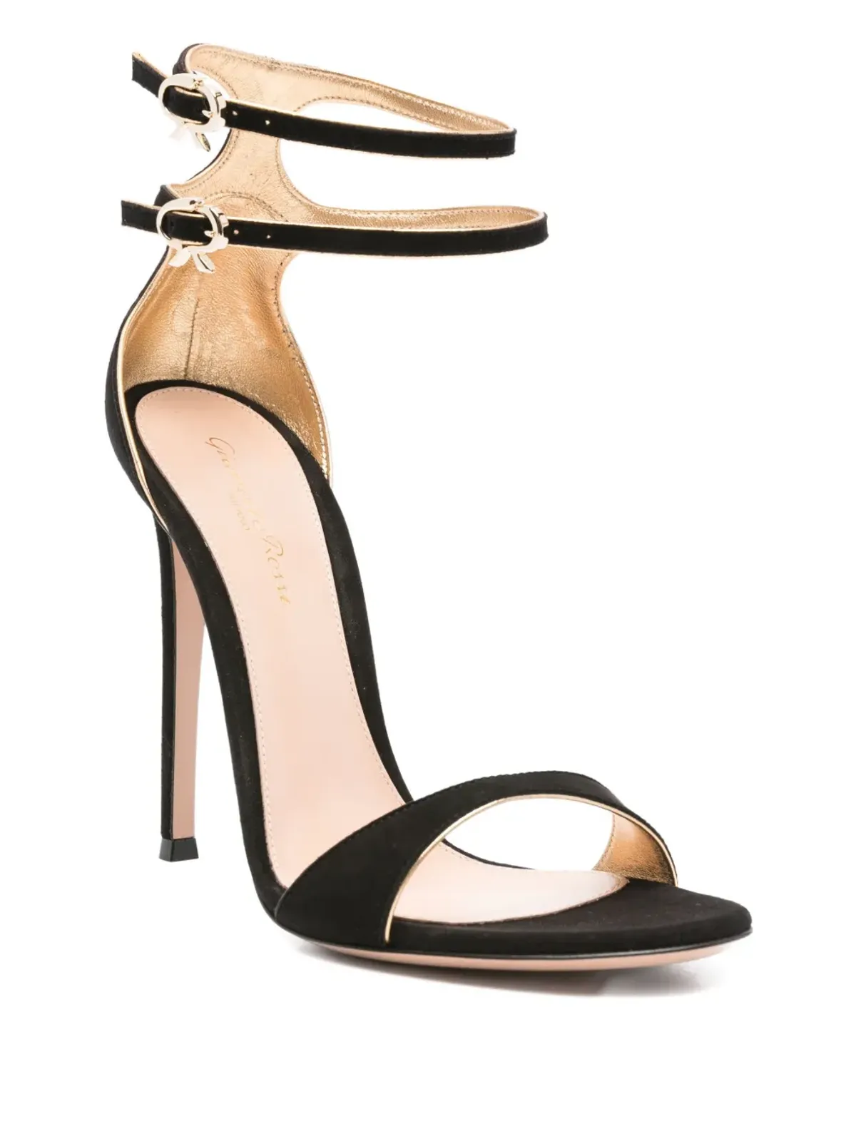 Gianvito Rossi ヴィクトリーヌ ダブルバックル スティレット サンダル - 画像2