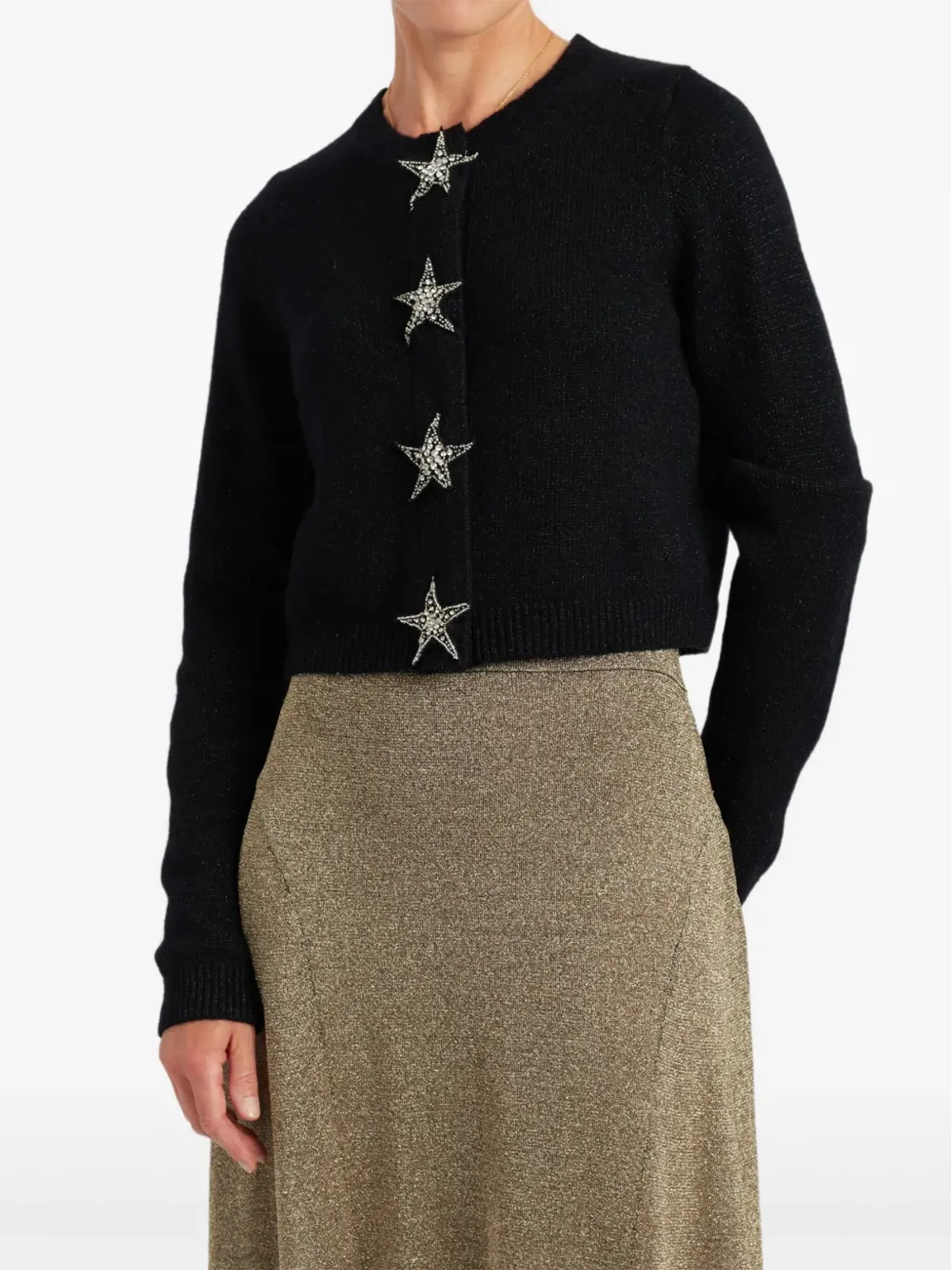 Chinti & Parker star-embellished cardigan - Black - 画像4