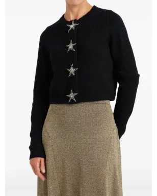 Chinti & Parker star-embellished cardigan - Black - サムネイル4