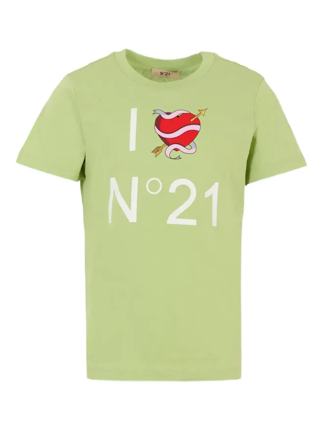 Nº21 Kids Nº21 Kids ハートプリント半袖Tシャツの商品画像