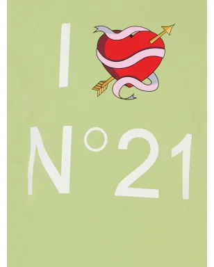 Nº21 Kids ハートプリント半袖Tシャツ - サムネイル3