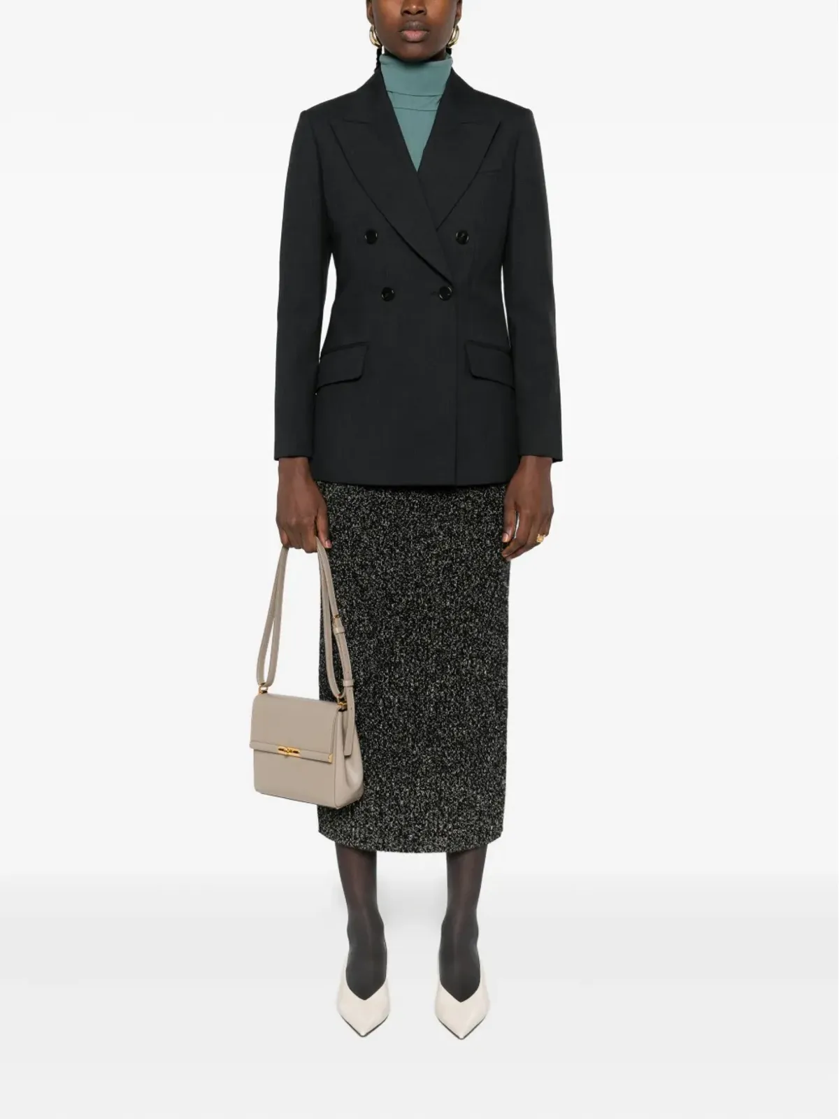 Gucci ノッチド・ラペル ブレザー グレー - 画像2
