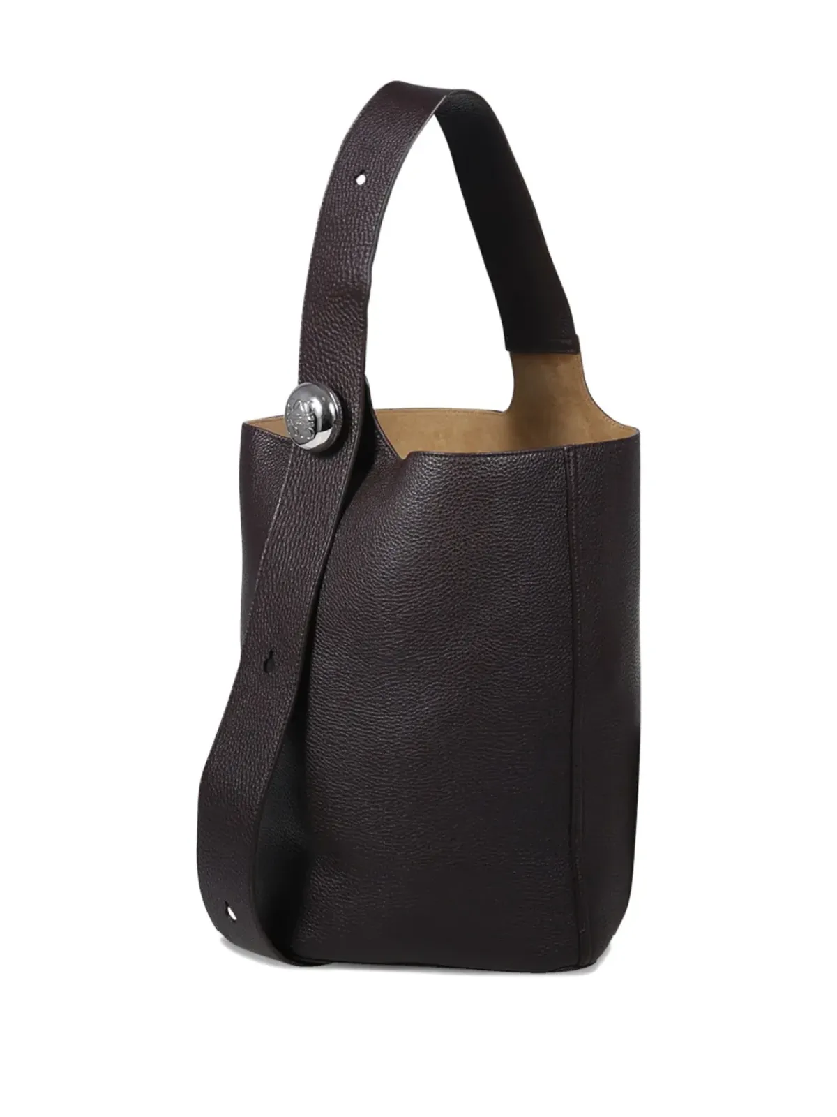 LOEWE ペブルボタン トートバッグ ブラウン - 画像2