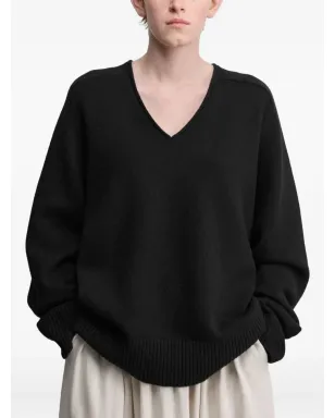 extreme cashmere N°375 Patti セーター - ブラック - サムネイル3