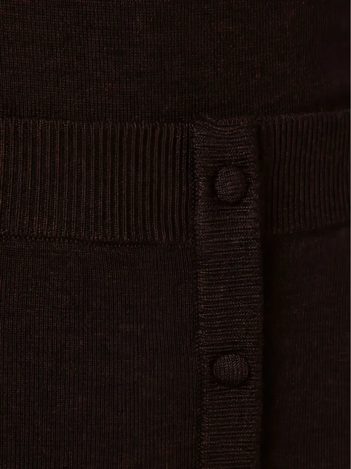 Victoria Beckham ボタンフロント ニット ミディスカート - 画像5