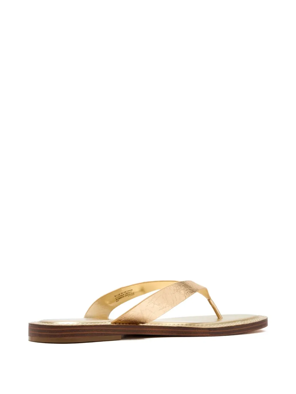 Michael Kors Koko メタリックレザー トングフリップフロップ - 画像2