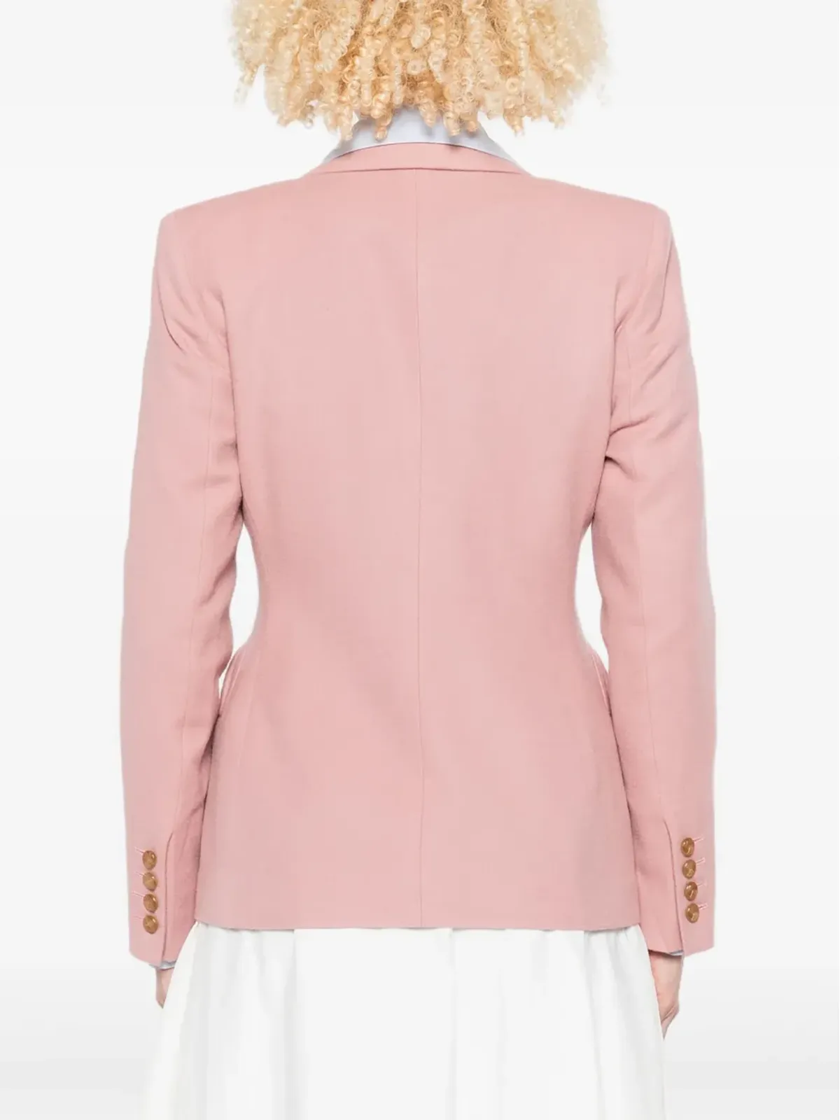 Blazé Milano ダブルブレスト ラウンドポケット ブレザー - 画像4