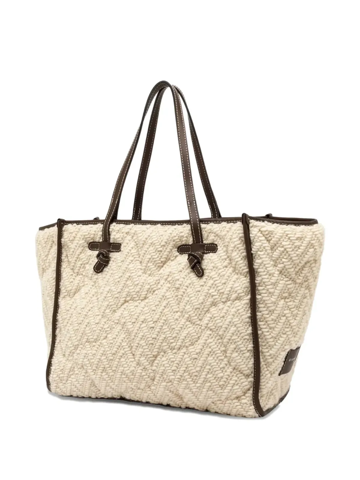 GIANNI CHIARINI Marcella chevron-quilted tote bag - 画像2