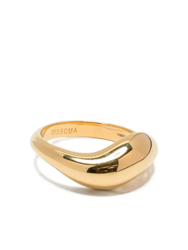 Missoma Missoma Savi Signature stacking ring - Goldの商品画像