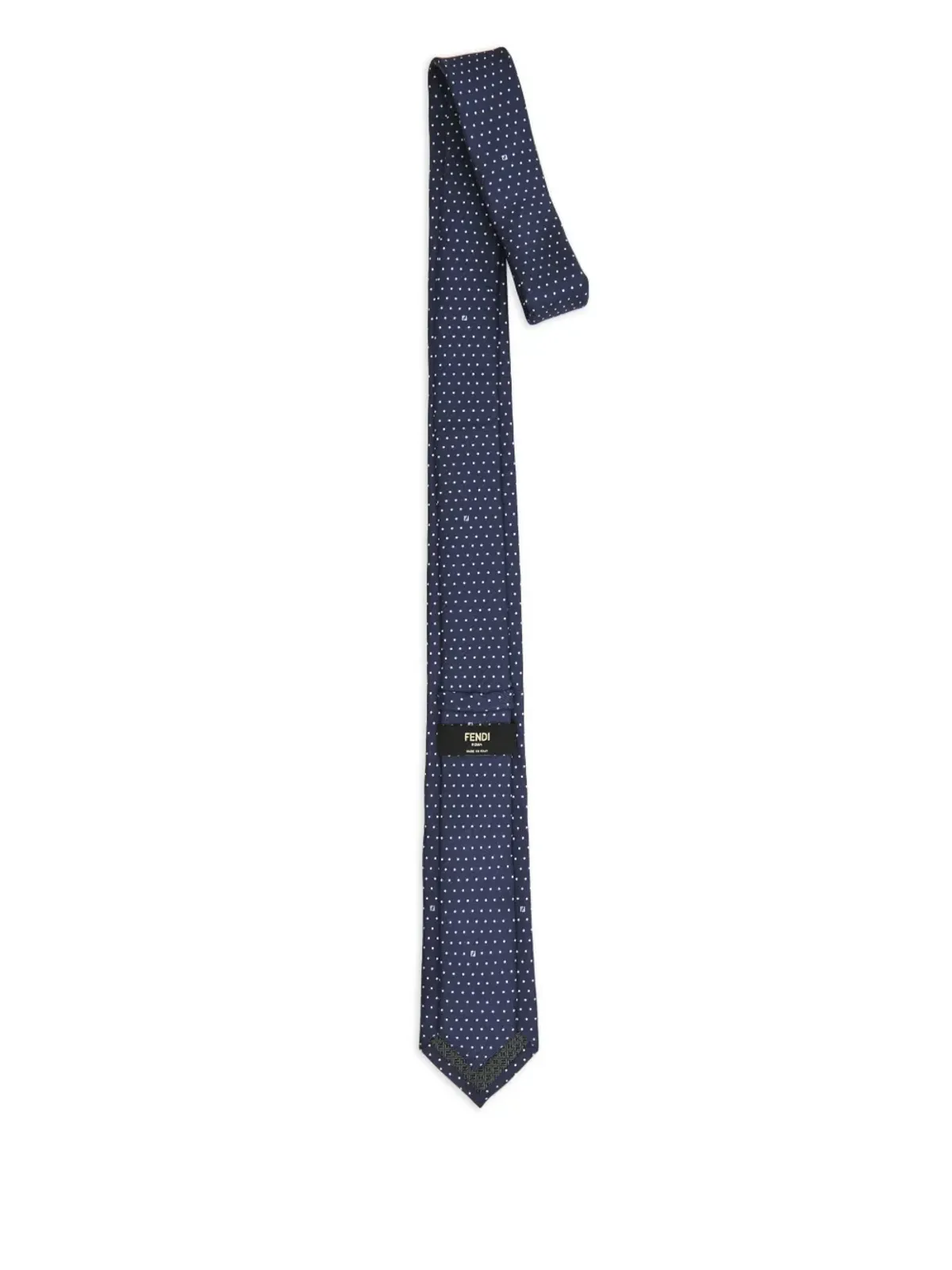 FENDI マイクロポルカドット柄シルクタイ - 画像2