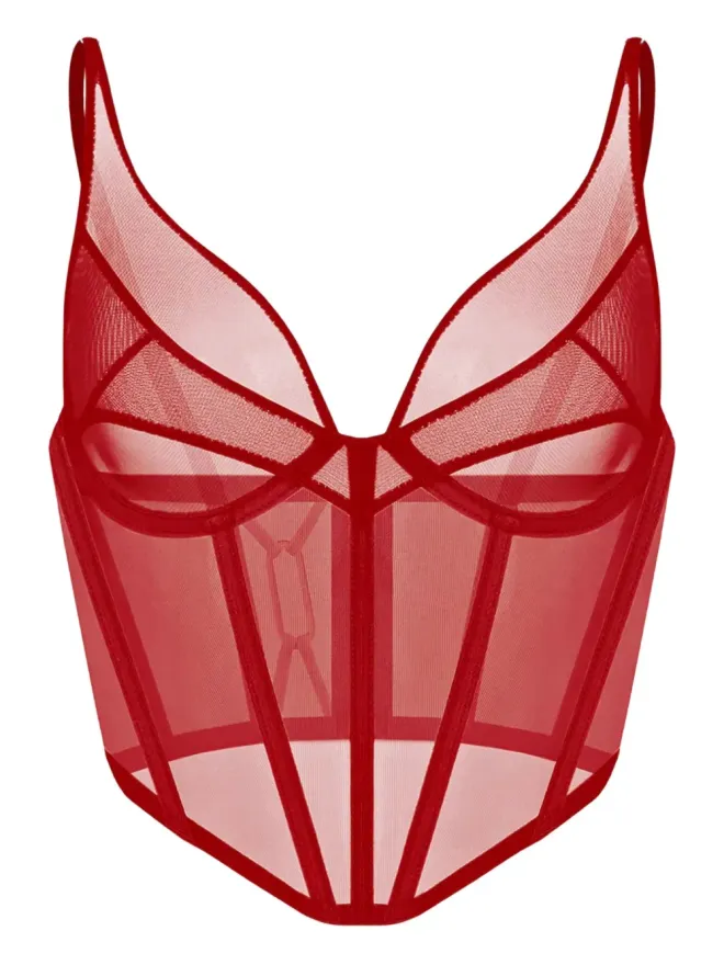Zhilyova Zhilyova アステリア メッシュコルセット - レッドの商品画像
