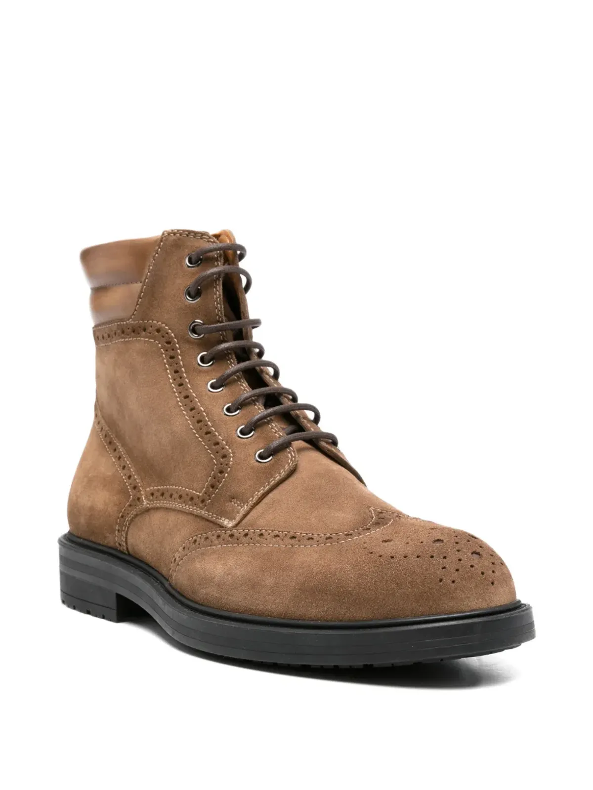 Magnanni スエード ブローグスニーカー ブラウン - 画像2