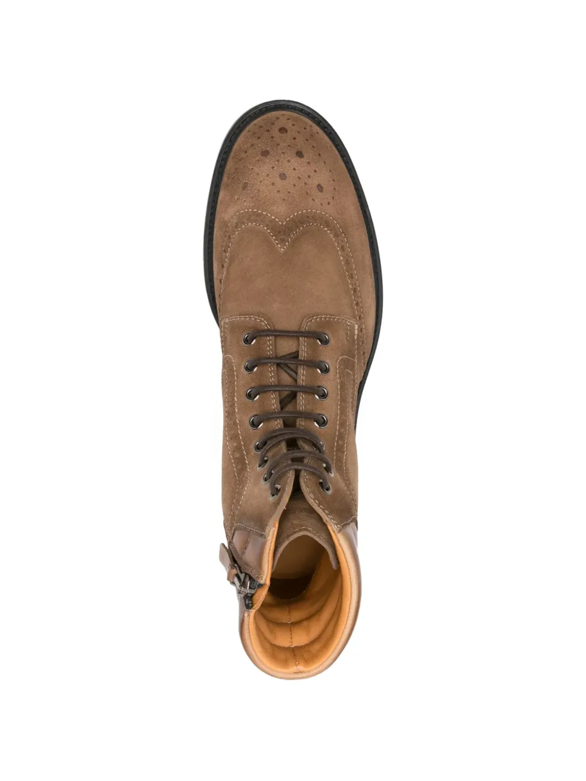 Magnanni スエード ブローグスニーカー ブラウン - 画像4
