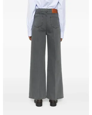 Officine Generale ロミー フェード加工 ワイドレッグジーンズ - サムネイル4