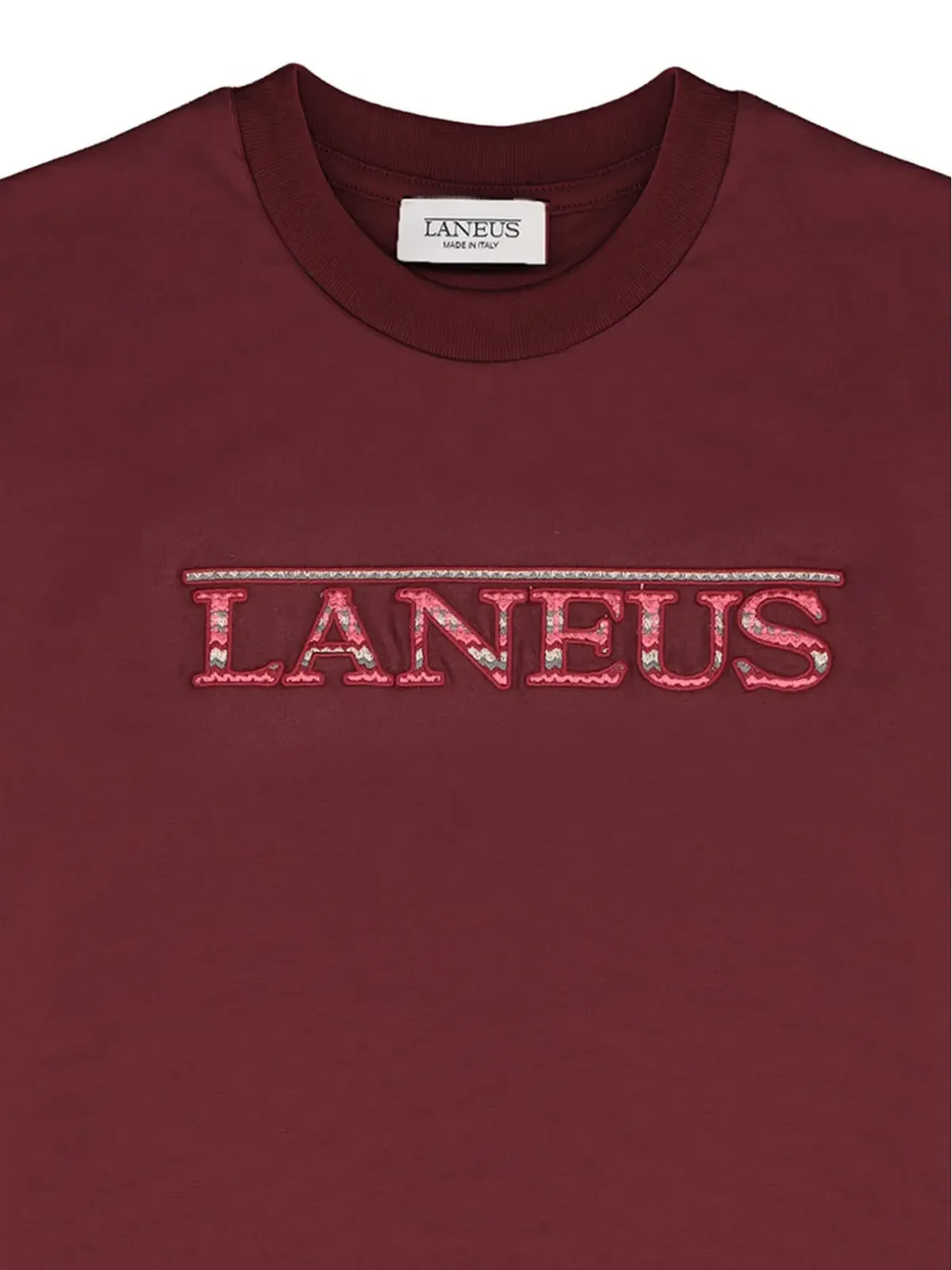 Laneus ロゴパッチ ジャージーTシャツ - 画像3