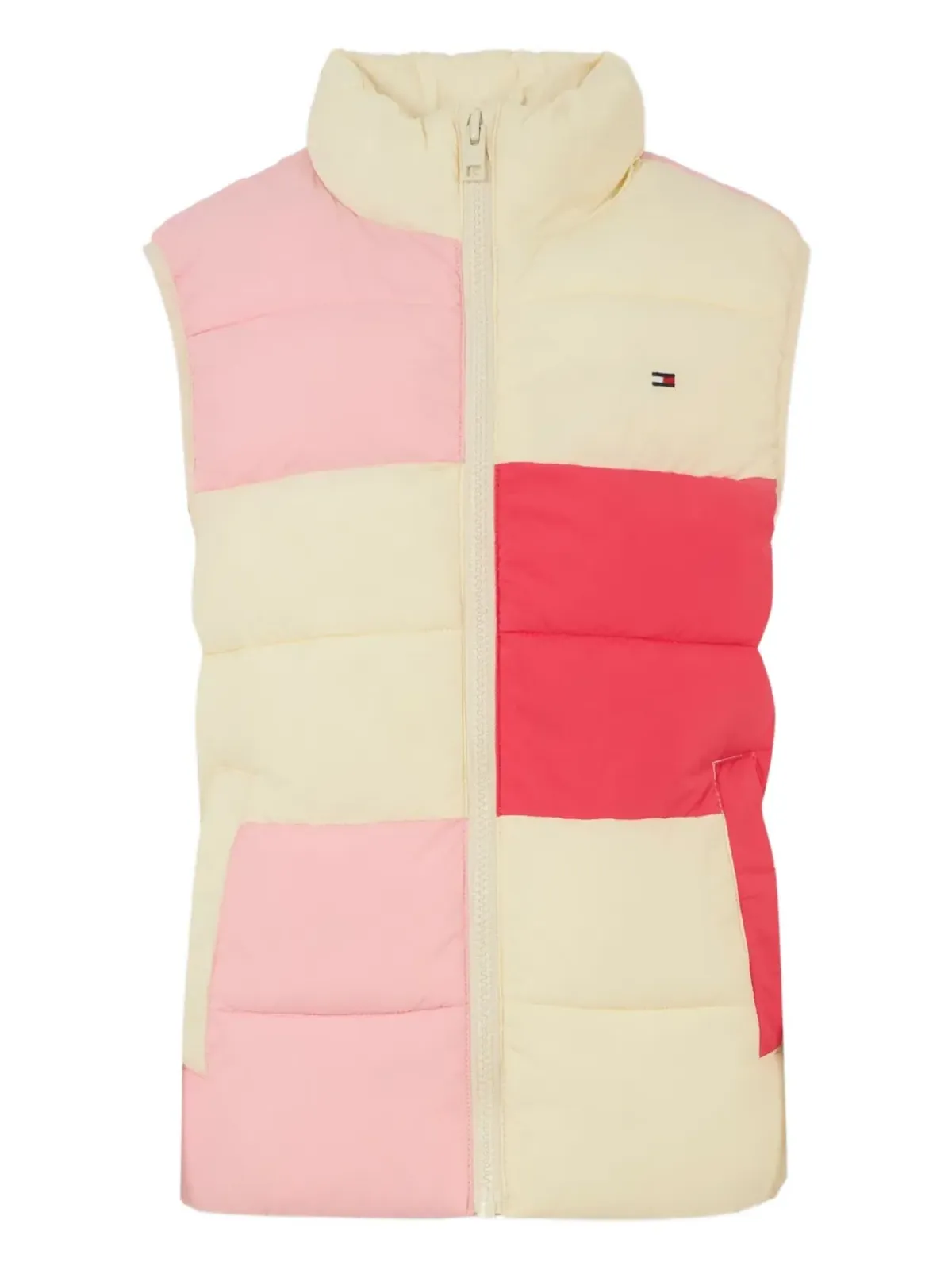 Tommy Hilfiger Junior カラー ブロック キルテッド ジレ - 画像3