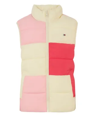 Tommy Hilfiger Junior カラー ブロック キルテッド ジレ - サムネイル3