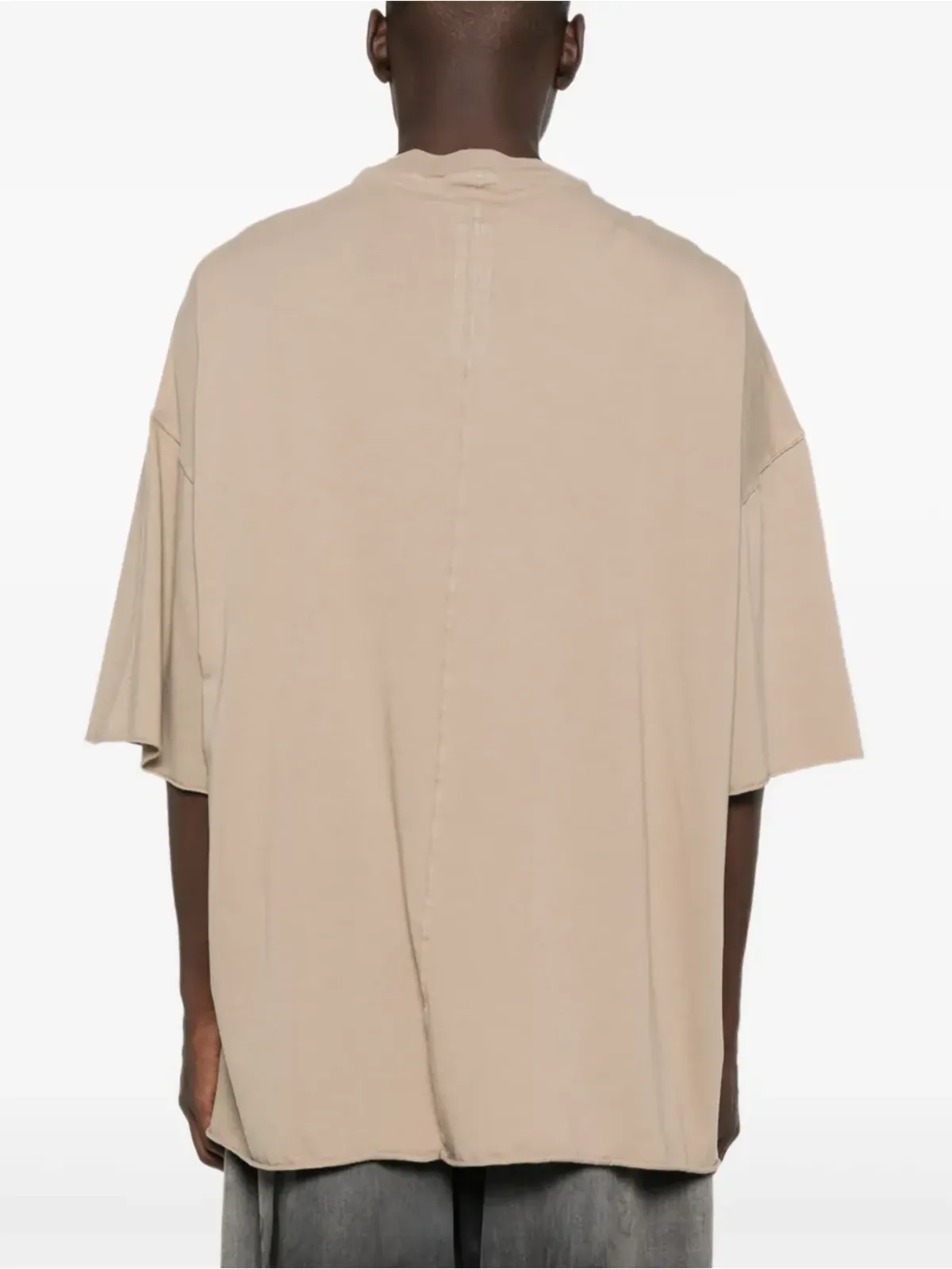 Rick Owens DRKSHDW ドロップヘム ドローストリング Tシャツ - 画像3