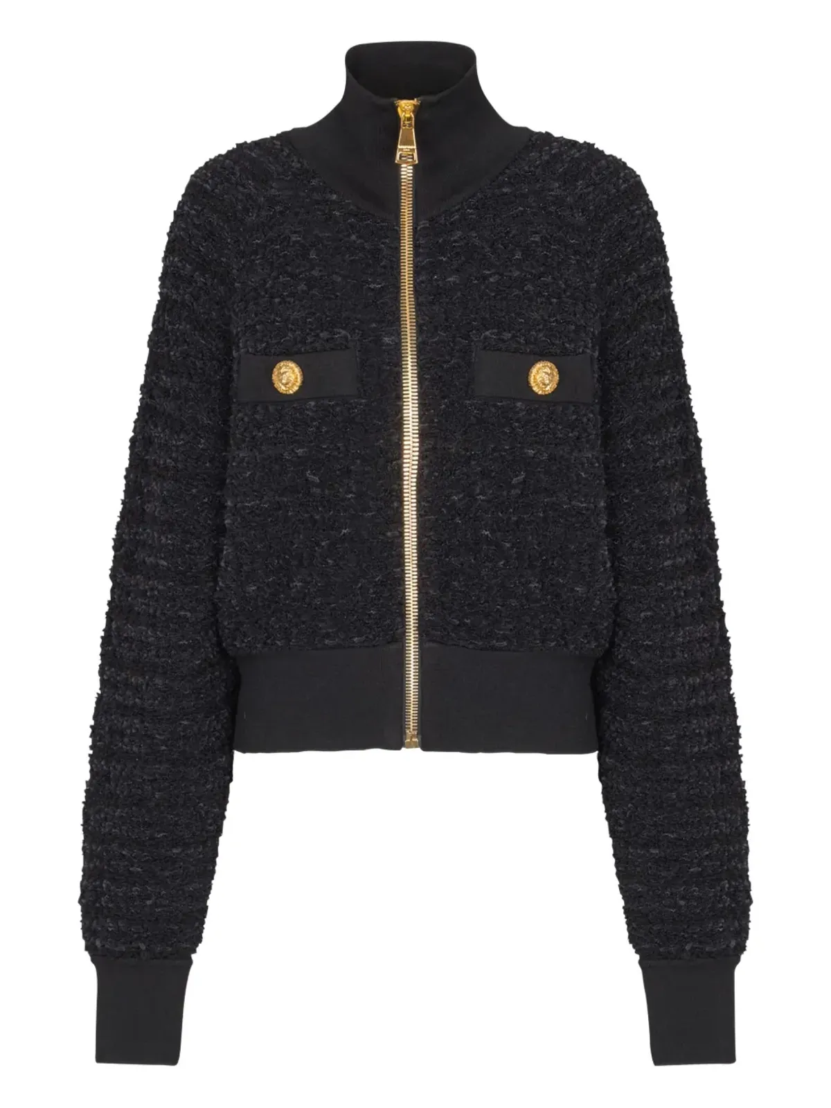 Balmain ツイードボンバー ジャケット - 画像1
