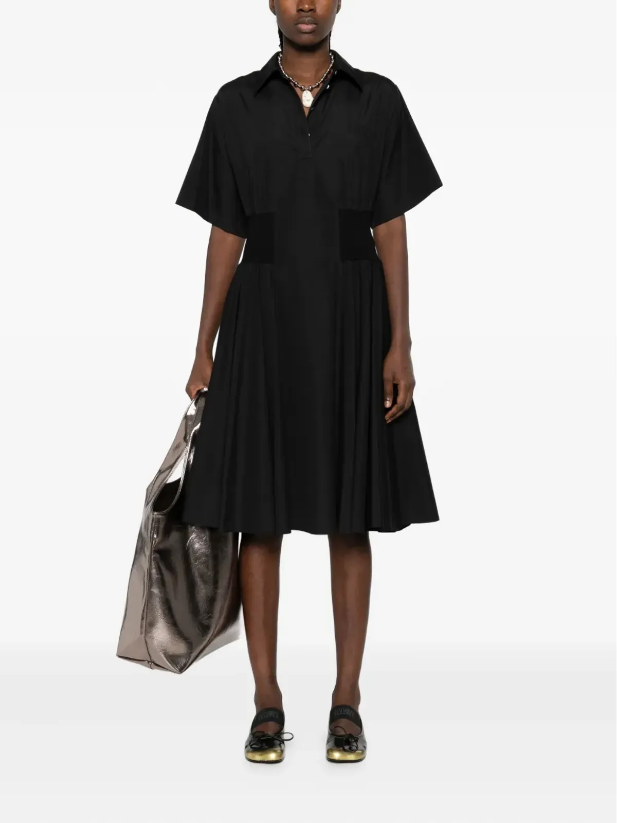 LOEWE ポロネック ミディドレス - 画像2