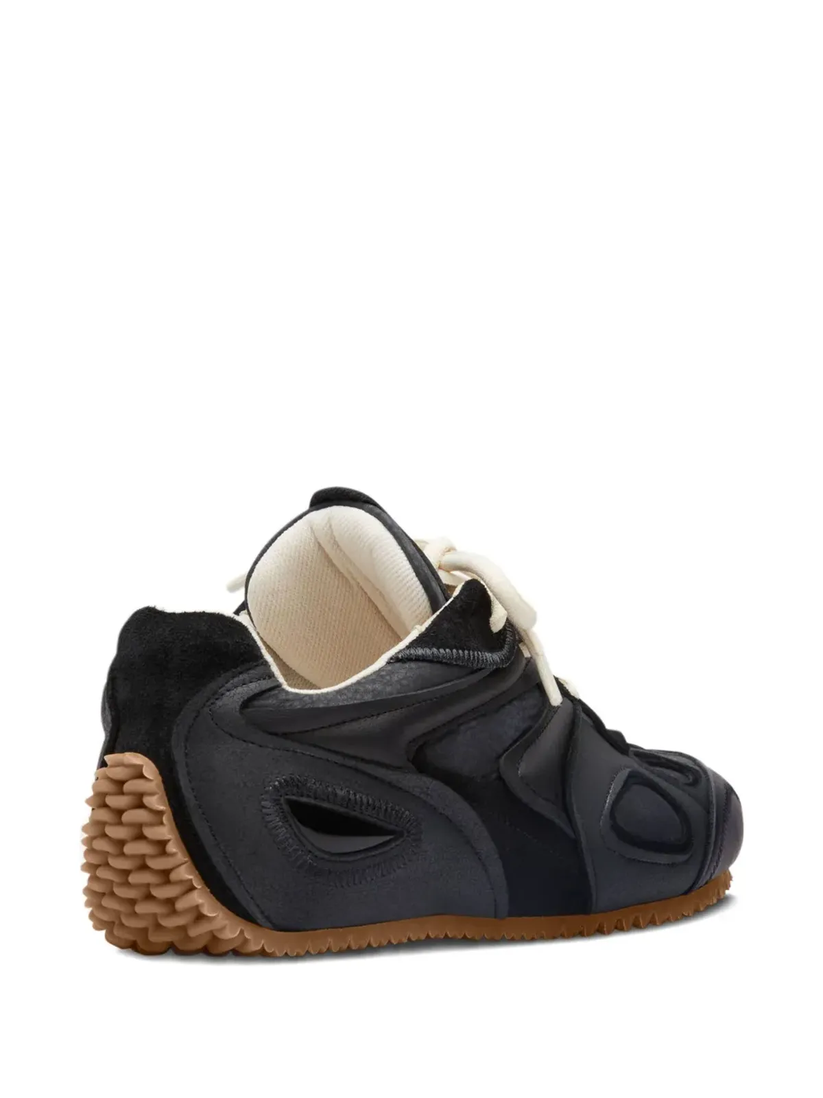 Axel Arigato leather panelled lace-up sneakers - Black - 画像3