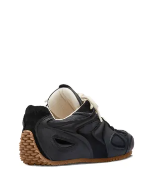 Axel Arigato leather panelled lace-up sneakers - Black - サムネイル3