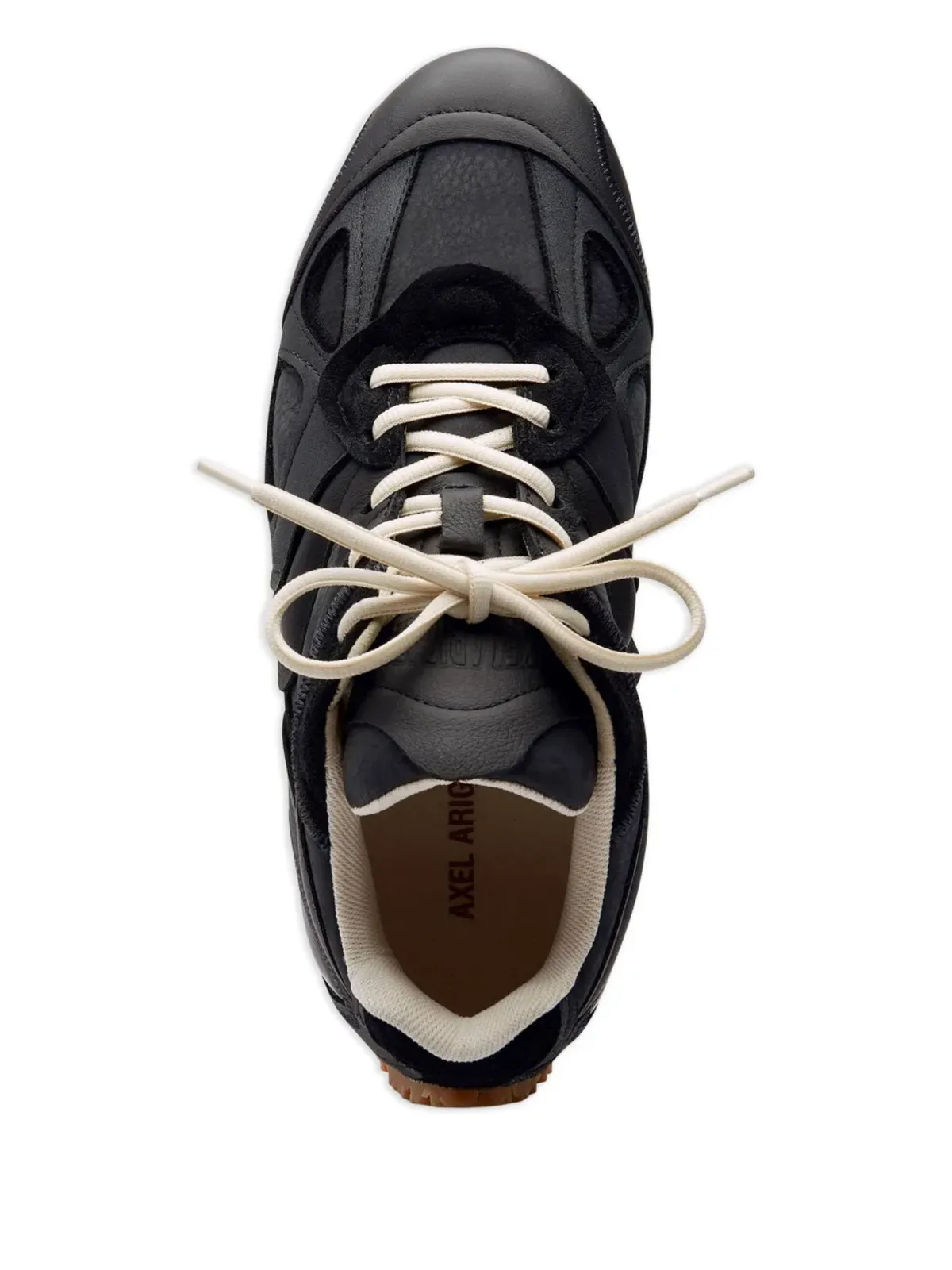 Axel Arigato leather panelled lace-up sneakers - Black - 画像4
