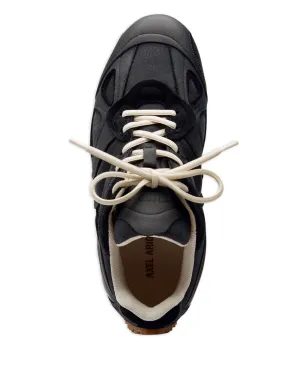 Axel Arigato leather panelled lace-up sneakers - Black - サムネイル4