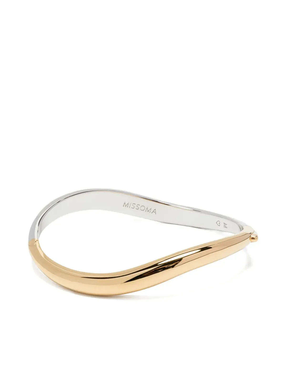 Missoma Savi Signature hinged bangle - Gold - 画像1