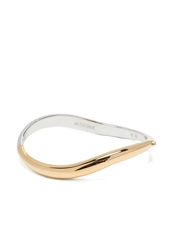 Missoma Missoma Savi Signature hinged bangle - Goldの商品画像