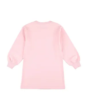 Moschino Kids テディロゴ フリース ショートドレス - ピンク - サムネイル2