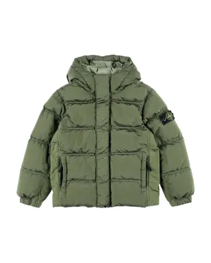 Stone Island Junior キルティングパディッドジャケット - グリーン - サムネイル1