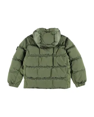Stone Island Junior キルティングパディッドジャケット - グリーン - サムネイル2